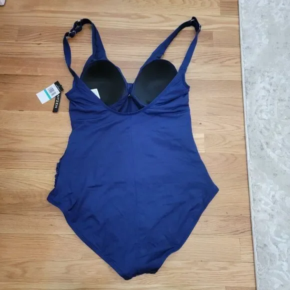 Jantzen Women's Navy Blue Women's One Piece Swimsuit Size 10